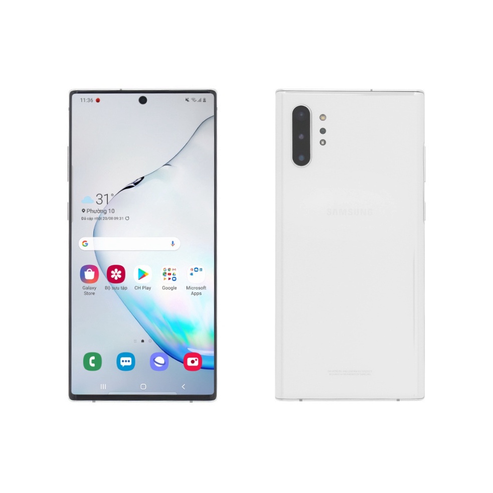 Điện thoại Samsung Galaxy Note 10+ hàng chính hãng, bộ nhớ lưu trữ 512GB, Bảo Hành 12 tháng, tặng linh phụ