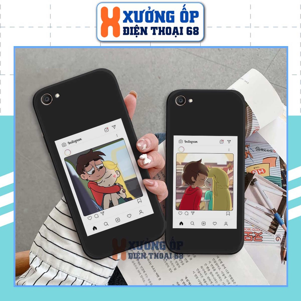 Ốp cạnh vuông Vivo Y53 / Y55 2015 / V5 / Y67 / Y71 TPU mềm dẻo hình khung ảnh tình nhân