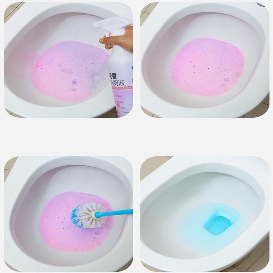Nước tẩy rửa bồn cầu, Chai xịt tẩy rửa đa năng siêu sạch hương nước hoa anh đào khử khuẩn 500ml - Happy Home 4U