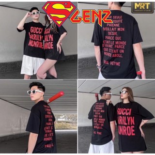 Áo thun tay lỡ unisex gu.chì chữ đỏ in trước sau SUPERGENZ -Áo phông nam nữ unisex form rộng ulzzang phong cách hàn quốc