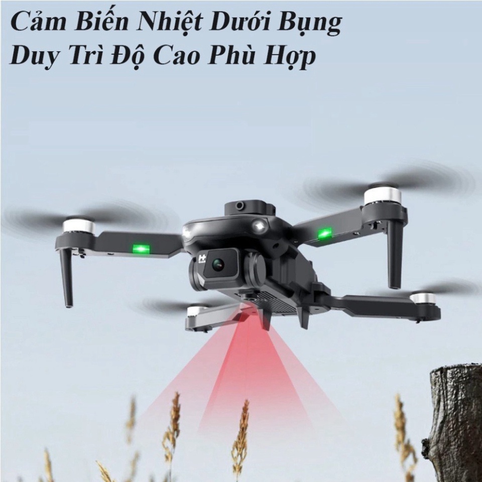 Flycam KS11 Camera 4K HD  thời gian bay 18 phút tầm hoạt động 500M pin 1600mAh không chổi than bay ổn định bền bỉ | BigBuy360 - bigbuy360.vn