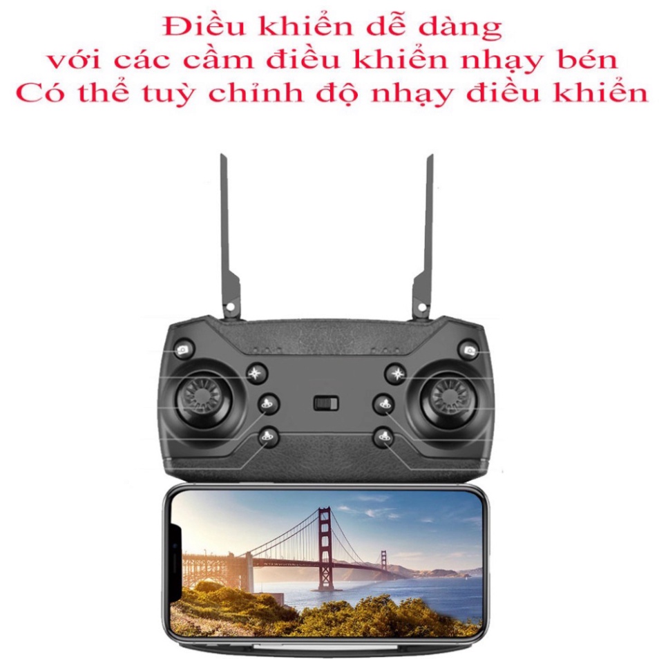 Flycam E88 Pro giá rẻ  camera kép chất lượng 4K HD pin 1800 mAh bay 15 phút khoảng cách 100M ổn định bền bỉ | BigBuy360 - bigbuy360.vn