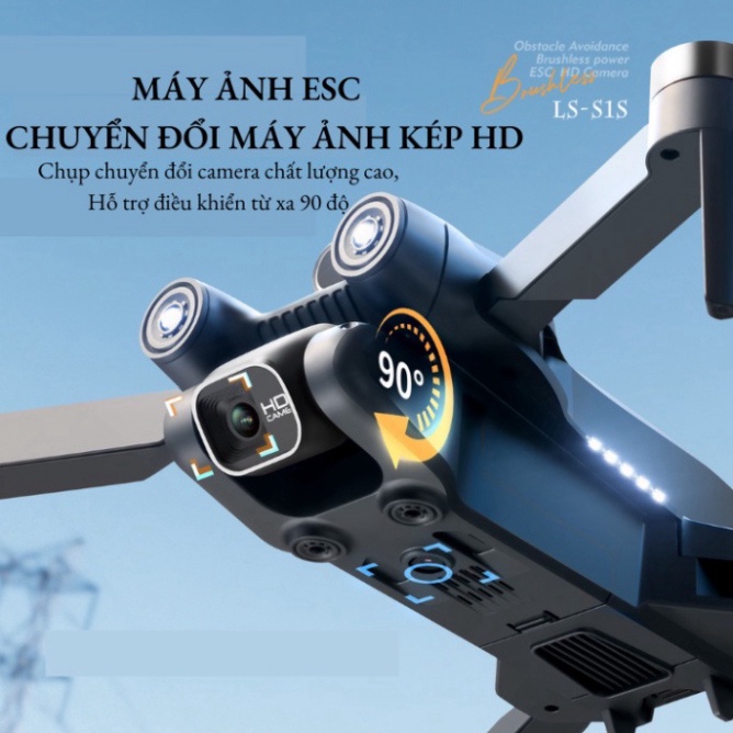 Flycam S1S Mini Camera FULL HD 4K có GPS Tầm hoạt động 1200M  Bay 25 Phút Động Cơ Không Chổi Than Bay Ổn định | BigBuy360 - bigbuy360.vn