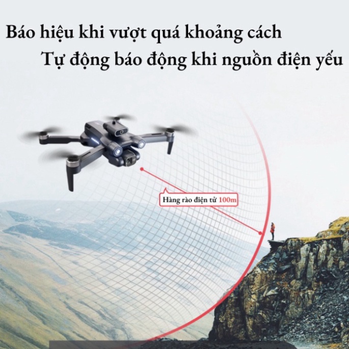 Flycam S1S Mini Camera FULL HD 4K có GPS Tầm hoạt động 1200M  Bay 25 Phút Động Cơ Không Chổi Than Bay Ổn định | BigBuy360 - bigbuy360.vn
