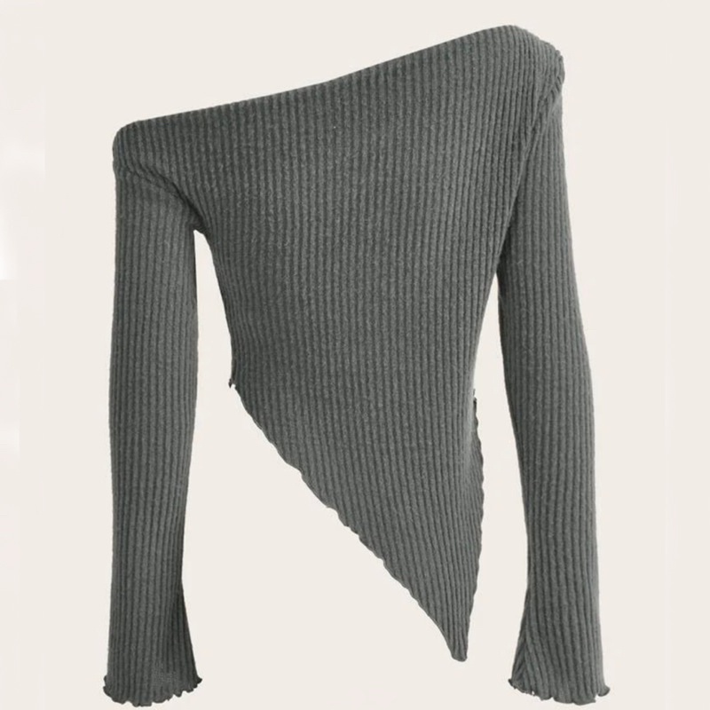 Áo Trễ Vai Dài Tay Ôm Eo Giấu Bụng