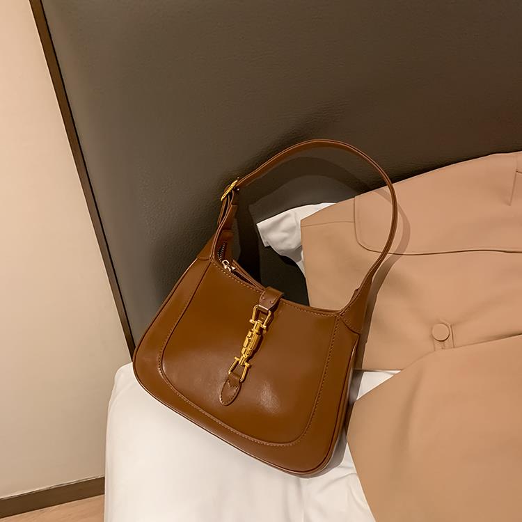 Túi Xách Đeo Vai / Kẹp Nách Màu Đỏ Phong Cách Thời Trang Pháp 2023 Dành Cho Nữ