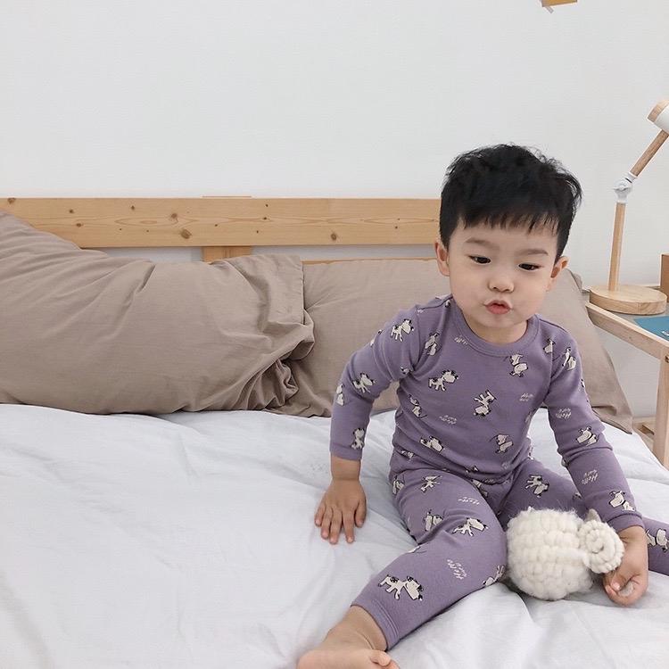 Bộ Quần Áo Thu Đông Dễ Thương Cho Bé AmBb Kids