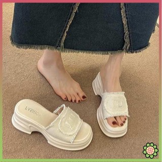 Giày sandal cao gót đế dày thời trang nữ sành điệu