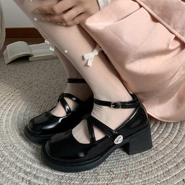 Giày Búp Bê Da Mũi Vuông Đế Dày Thời Trang Cho Nữ