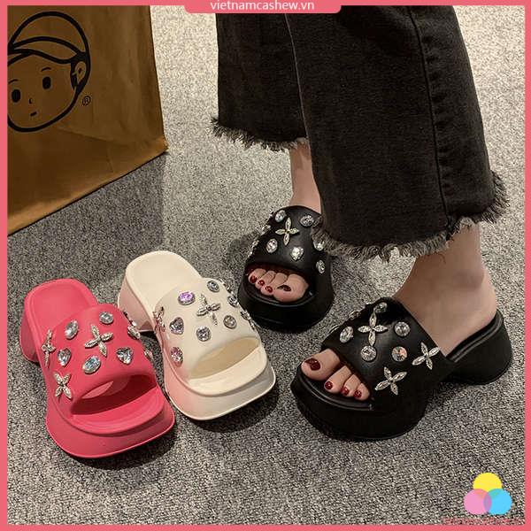 Giày Sandal Đế Dày Thời Trang Mùa Hè Cho Nữ