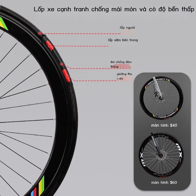 Thương hiệu xe đạp người lớn đường đua 24-26 inch