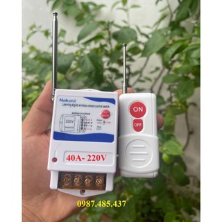( CÓ HỌC LỆNH ) Bộ điều khiển từ xa 1000 mét 40A RF, điều khiển từ xa máy bơm nước NAKASI