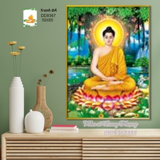 Tranh đính đá phật bổn sư d9367 50x65 cm