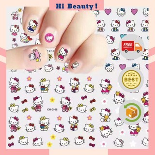 Sticker dán móng cho trẻ em Hello Kitty siêu bền, siêu dính