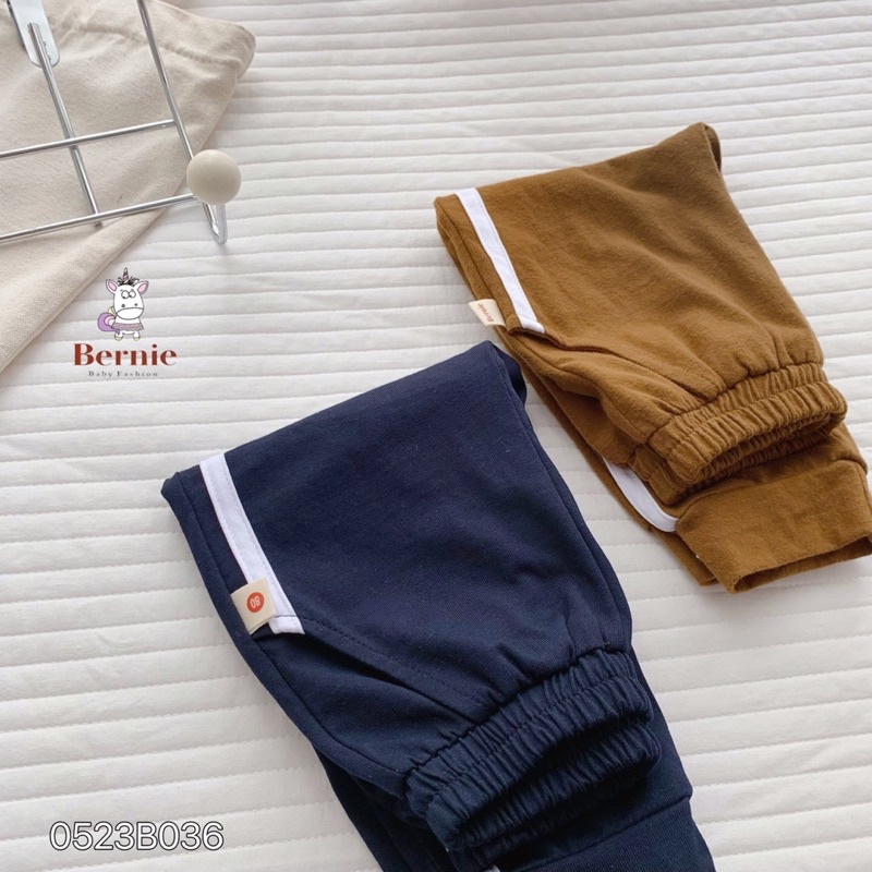 Bộ thu đông bé trai Pittsburgh Bernie GS - Bộ dài tay bé trai cotton phối sọc trắng cho bé từ 9-23kg- 0523B036