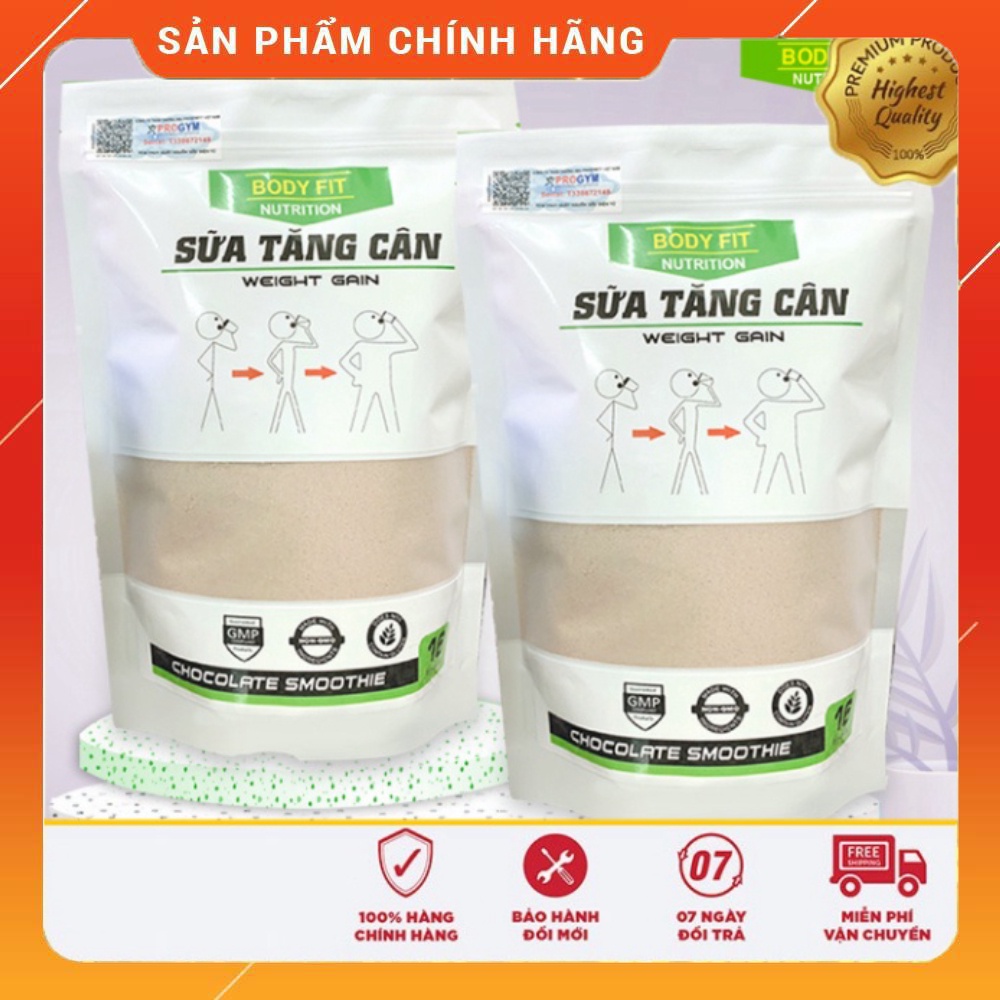Combo 2 Túi Sữa Tăng Cân Cho Người Gầy BodyFit - Weight Gain + Tặng bình lắc