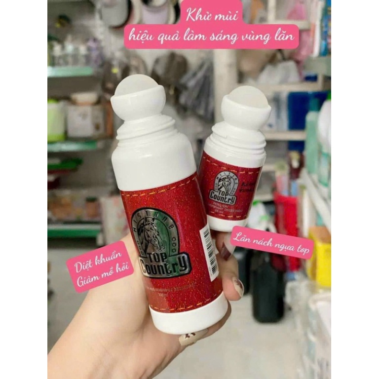 Lăn nách Mistine Top Country chú ngựa chai 100ml tặng thêm lăn ngựa 25ml Thái Lan