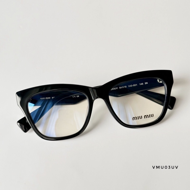 Kính thời trang chống ánh sáng xanh, thiết kế vừa vặn giúp đem lại sự thoải mái khi đeo Miumiu - Hàng siêu cấp