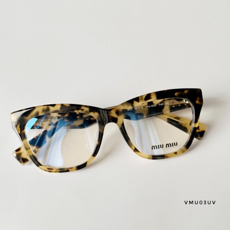 Kính thời trang chống ánh sáng xanh, thiết kế vừa vặn giúp đem lại sự thoải mái khi đeo Miumiu - Hàng siêu cấp