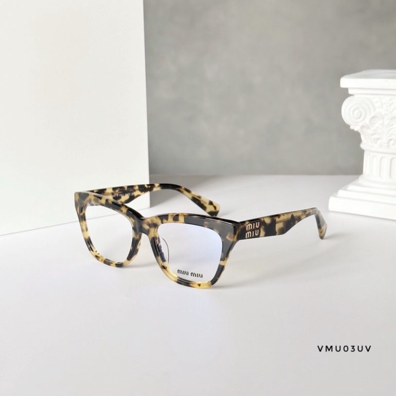 Kính thời trang chống ánh sáng xanh, thiết kế vừa vặn giúp đem lại sự thoải mái khi đeo Miumiu - Hàng siêu cấp
