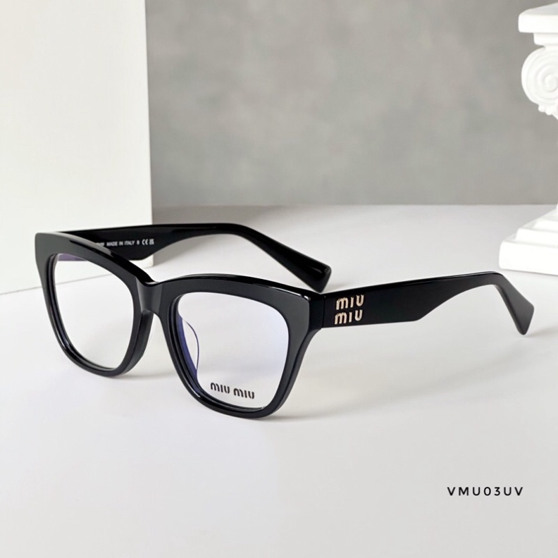 Kính thời trang chống ánh sáng xanh, thiết kế vừa vặn giúp đem lại sự thoải mái khi đeo Miumiu - Hàng siêu cấp