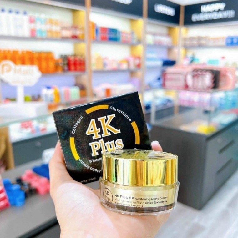 Kem Dưỡng sáng da bữa tối 4K Plus 5x Thailand Chính Hãng, mẫu mã mới Date Mới 20gr