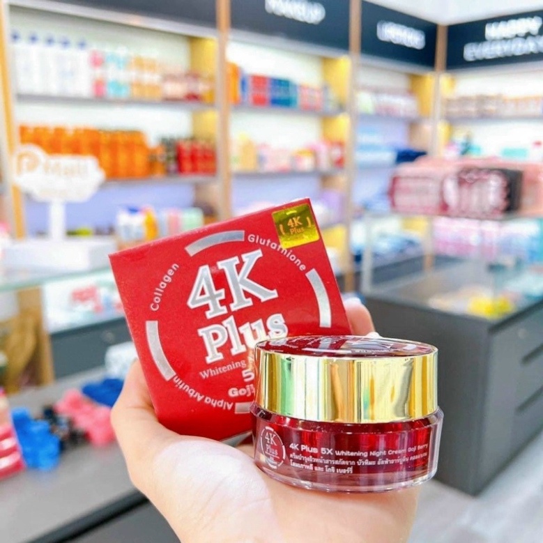 Kem Dưỡng sáng da bữa tối 4K Plus 5x Thailand Chính Hãng, mẫu mã mới Date Mới 20gr