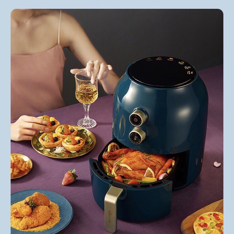 Nồi chiên không dầu BEAR QZG-A14M1 dung tích 3.5L màu xanh mint - Lapis Decor