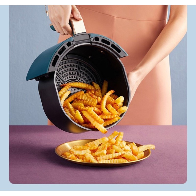 Nồi chiên không dầu BEAR QZG-A14M1 dung tích 3.5L màu xanh mint - Lapis Decor