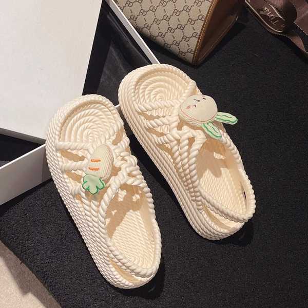 Giày Xăng Đan Đế Dày Thời Trang Đi Biển Mùa Hè Dễ Thương Cho Nữ