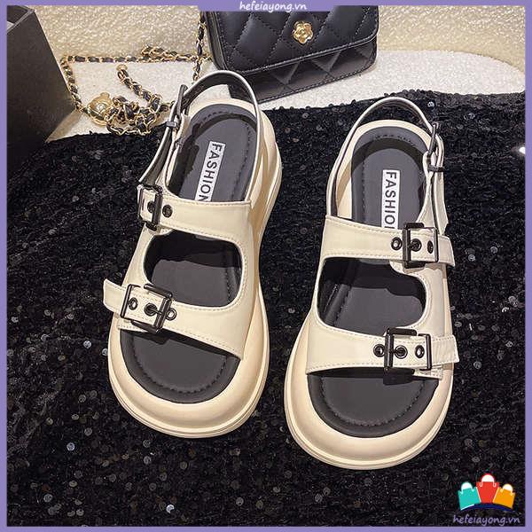 Giày Sandal Đế Dày Thời Trang Đi Biển Cho Nữ