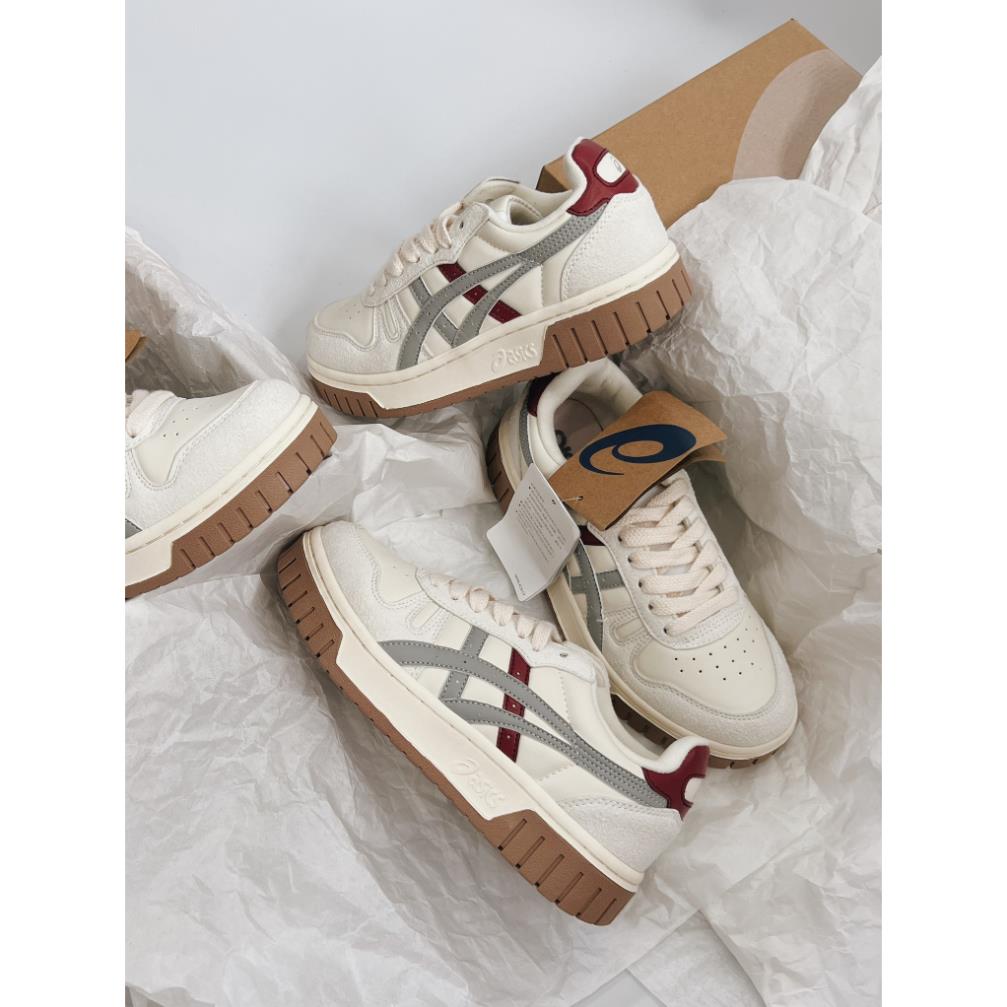 Giày thể thao Asics Court MZ Cream Black Gum Nam Nữ Bản Cao Cấp, Giày Đế Cao Su asics Nguyên Khối Đủ Size 36-43