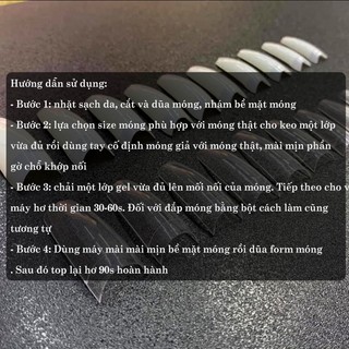 Móng tip HSM ( có gờ ) - móng nối HSM đủ size