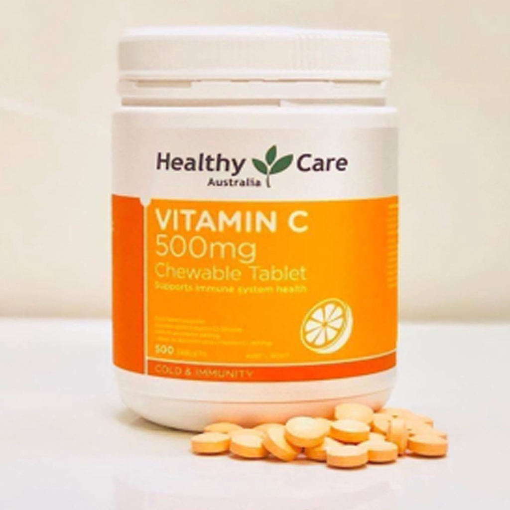 Viên nhai Vitamin C Healthy Care 500v date 2025