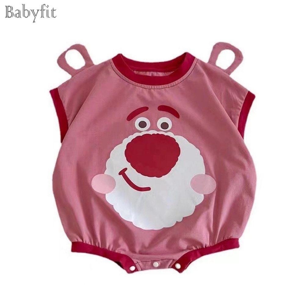 Bodysuit cho bé trai, bodysuit cho bé gái hình gấu dâu cực hot - BD08
