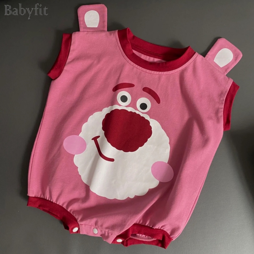 Bodysuit cho bé trai, bodysuit cho bé gái hình gấu dâu cực hot - BD08