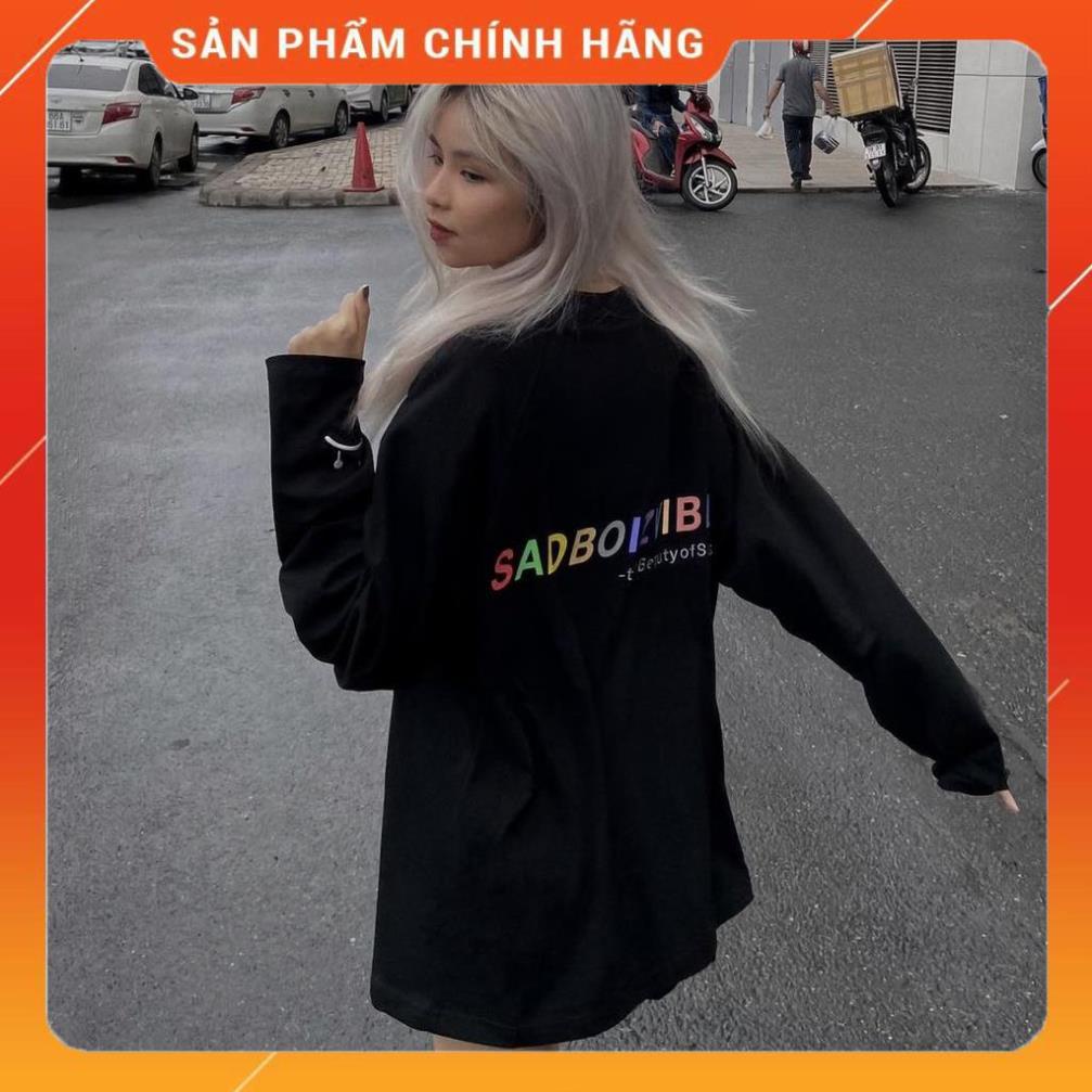 Áo sad boiz SADBOIZVIBES Áo thun tay dài sadboiz sad story full tag freeship unisex