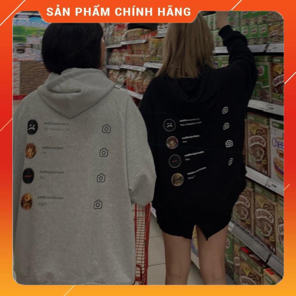Áo hoodie sadboiz sadstagram sad boiz SADSTAGRAM HOODIE full tag hãng freeship unisex