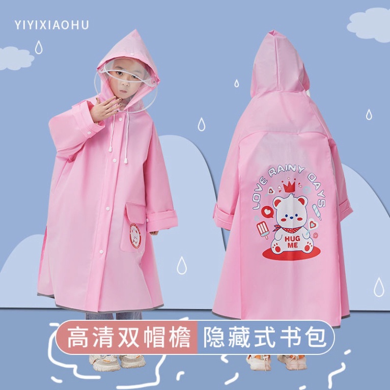 Áo Mưa Trẻ Em Nam Nữ Hoạt Hình Dễ Thương Chống Thấm Nước Toàn Thân - Áo Mưa Cho Trẻ Em Đi Học