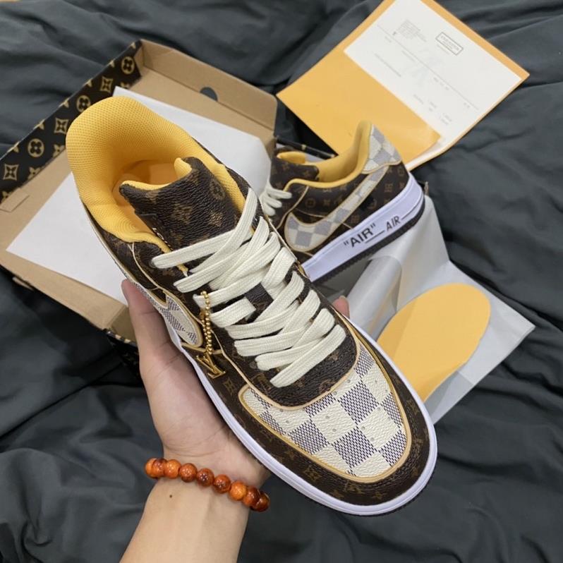 Giày Thể Thao AF1 LV, Giầy Sneaker Air Force 1 Low LV Bản Da Cao Cấp Hót Trend 2022 Full Box Bill!Lays