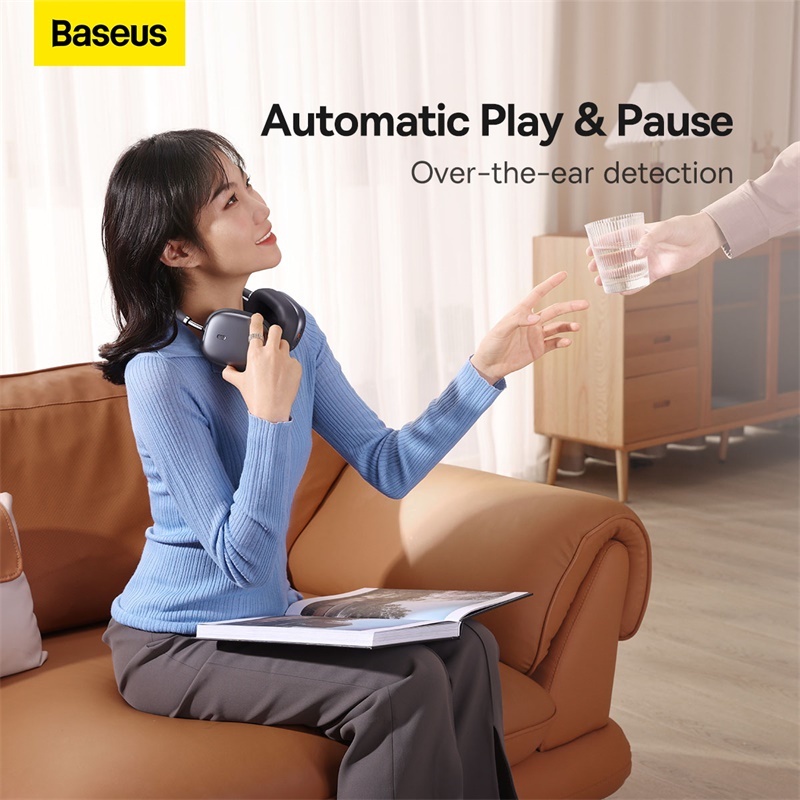 Tai Nghe Chụp Tai Chống Ồn Baseus Bowie H2 Noise-Cancelling Wireless Headphone - BANIECOM MALL