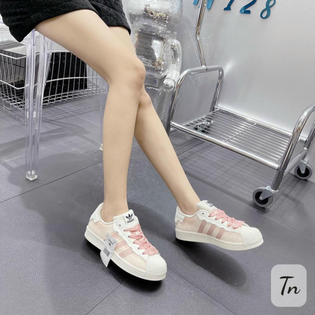 Giày sneaker Adi.das Superstar, Das Sò Full 3 Màu, Trắng Kem, TRắng Hồng, Trắng Đen, Đủ Size Nam Nữ+Full Box Bill
