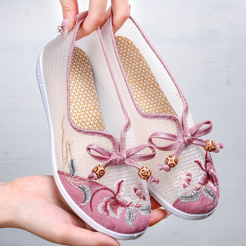 Giày Vải Lưới Thoáng Khí Thoải Mái Thời Trang 2023 Cho Phụ Nữ Trung Niên