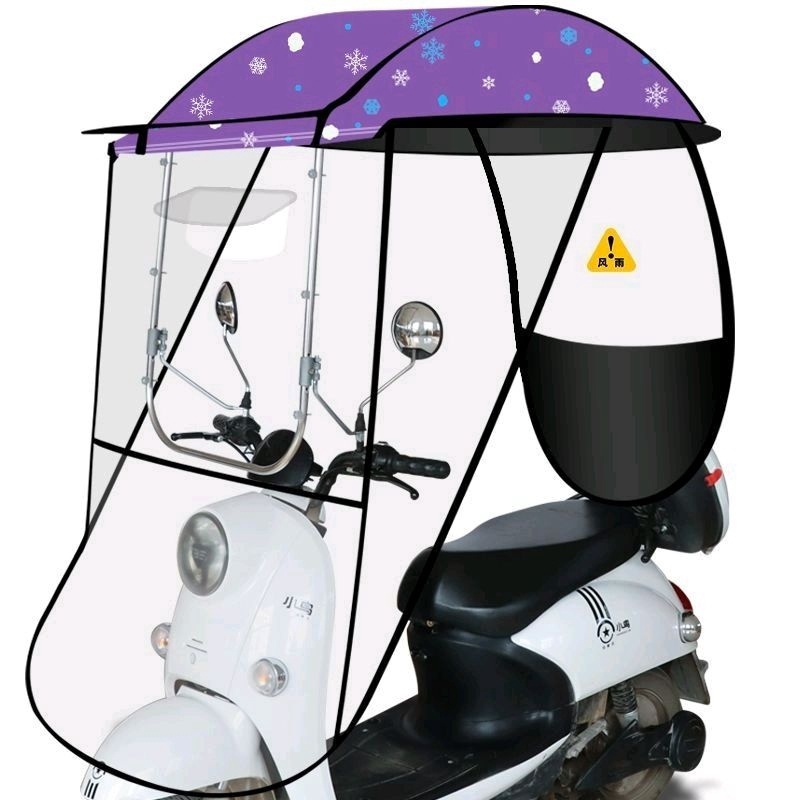 Phụ kiện mái che xe máy và xe đạp điện bạt, rèm cạnh 430