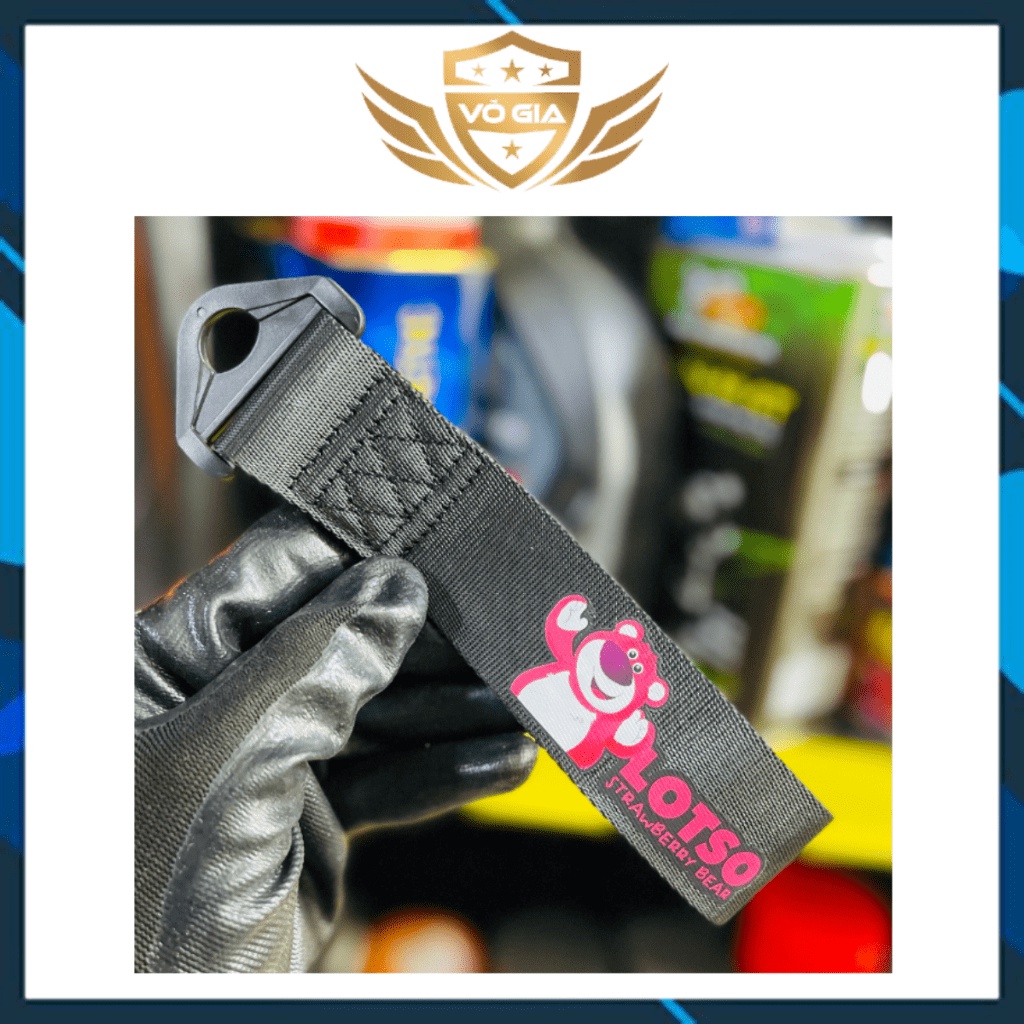 Móc cảng, móc khoá Xe Máy GẤU DÂU LOTSO