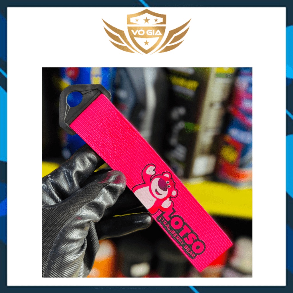 Móc cảng, móc khoá Xe Máy GẤU DÂU LOTSO