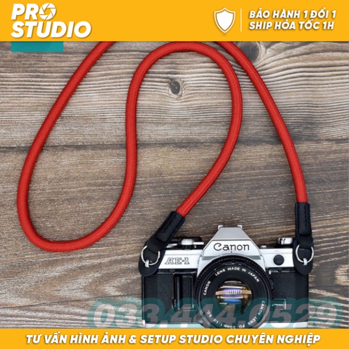 Dây đeo máy ảnh đeo cổ sợi tròn đơn cao cấp - PRO.Studio HÀ NỘI - Camera strap