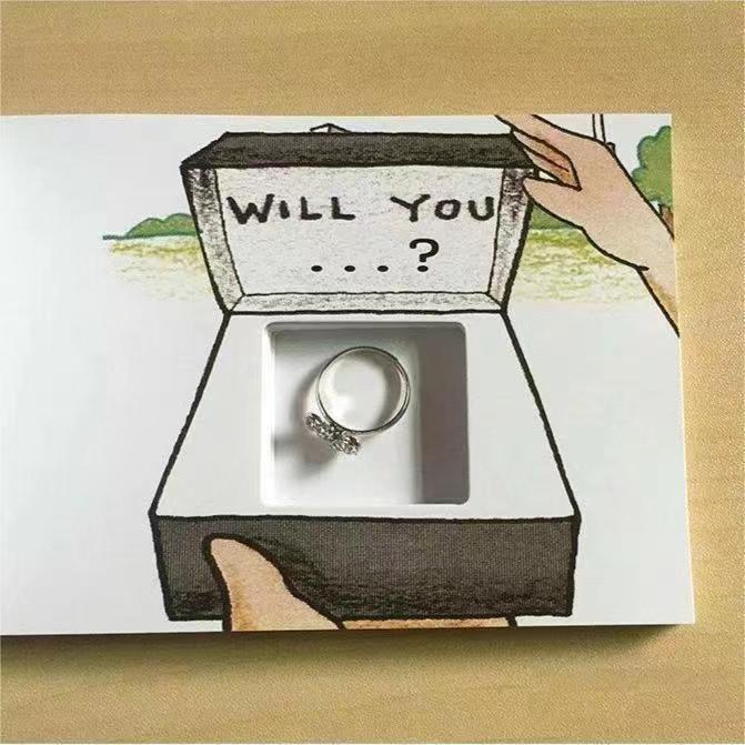Quà tặng nhẫn tây tạng flipbook 520 tanabata lãng mạn ngày lễ tình nhân cầu hôn cặp đôi món quà bất ngờ nghệ thuật tỏ tình c