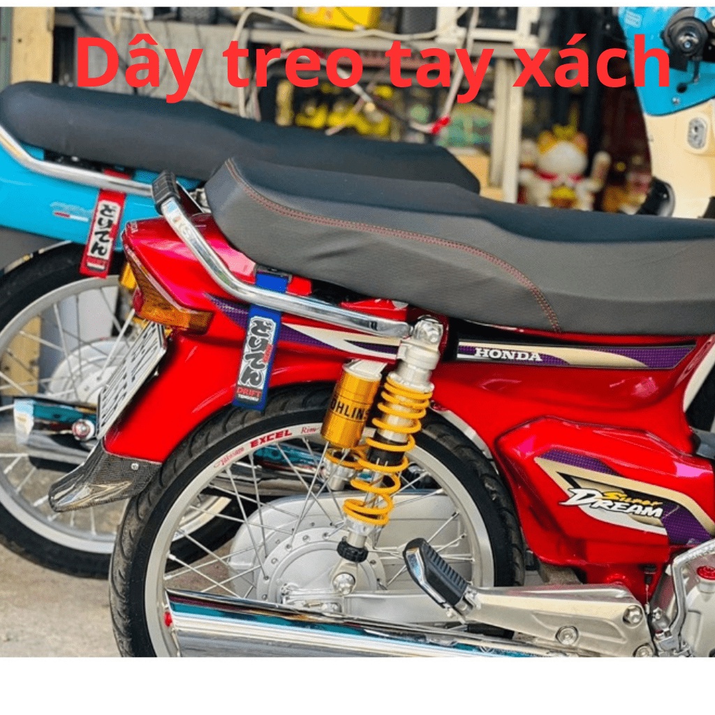 Dây móc kéo cho xe hơi xe máy xe đạp trang trí xe các mẫu hót nhất hiện nay màu sắc đa dạng hàng dày dặn 2 mặt đều in