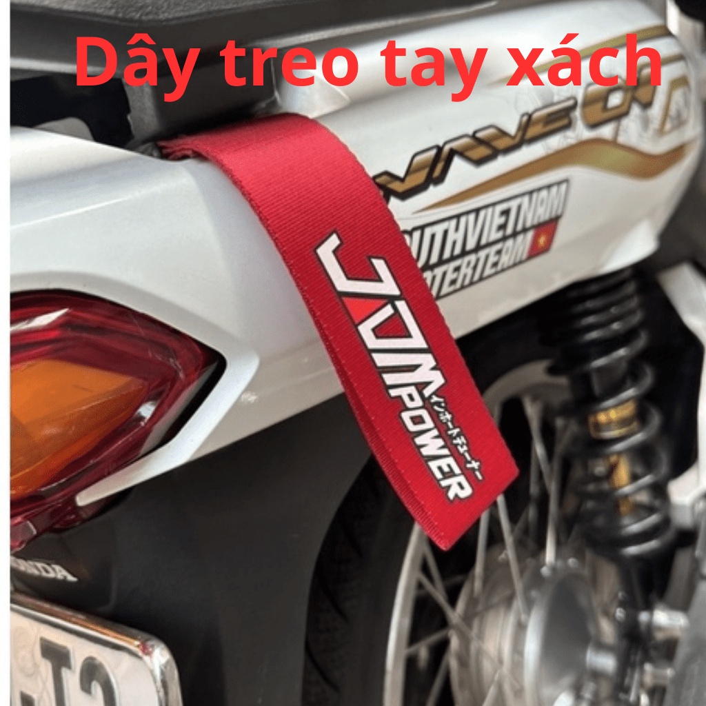 Dây vải treo trang trí xe kéo xe thích hợp nhiều vị cản sau , ghi đông, yên xe, tay nắm và nhiều vị trí khác trang tri